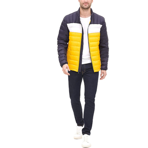 Winter Wear High Quality Breathable Windproof <b>Lightweight</b> Eco Friendly <b>Men</b> Puffer <b>Jacket</b> Stand Collar Polyester/Nylon OEM - Product Image 3