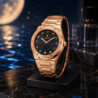Montre à quartz SparkTime avec cadran en pierre de cristal d'eau céleste