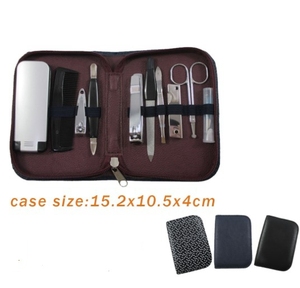 Kit de brosses de voyage personnelles pour hommes noirs, kit d'outils de toilettage pour hommes avec coupe-ongles, étui à fermeture éclair, kit de <span class=keywords><strong>soin</strong></span> de rasage d'urgence pour hommes - Product Image 2