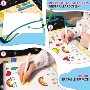 Organizador de Asiento de Coche para Niños, Bandeja de Viaje, Bolsa de Almacenamiento, Impermeable y Lavable, Hecho de Poliéster Resistente - Product Image 6