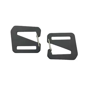 Snap Aluminum Webbing Buckles 25mm Adjustable Spring G Hook Buckle For Belt