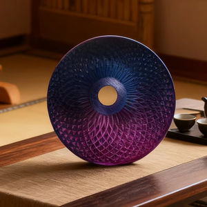 Pantalla de Lámpara Art Deco de ABS Fundido ANTINSKY para Dormitorio, Estudio, Mesita de Noche - Luz Cálida, Decoración de Escritorio - Product Image 3