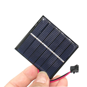 แผงเรซินอีพ็อกซี่พลังงานแสงอาทิตย์ 55x30 มม. 3V 150mA โมดูลเซลล์แสงอาทิตย์โพลีคริสตัลไลน์ซิลิคอนสำหรับการชาร์จแบตเตอรี่ - Product Image 2