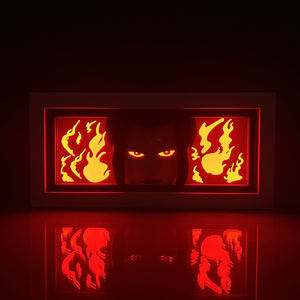 Avatar le dernier maître de l'air <span class=keywords><strong>Azula</strong></span> Anime boîte à lumière cadre en bois papier découpé au Laser boîte d'ombre Led veilleuse pour la décoration de la chambre Lightbox - Product Image 3
