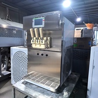 Machine à glace molle de comptoir avec pompe à air, petite taille, machine à glace commerciale pour camions de restauration et kiosques