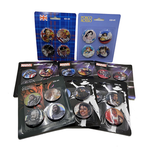 Envío Gratis Regalos Promocionales 58mm Custom Pin Set Forma Redonda Tin Button Badge - Product Image 1