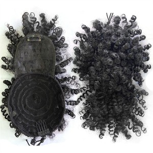 Franges synthétiques bouclées, franges de <span class=keywords><strong>cheveux</strong></span> crépus bouclés, extensions de <span class=keywords><strong>cheveux</strong></span> courtes à clipser, <span class=keywords><strong>frange</strong></span> ajustable pour femmes - Product Image 5