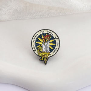 <span class=keywords><strong>Rage</strong></span> contre la mort de la lumière émail broche la bougie brûlante chérit le temps broches revers insigne bijoux cadeau - Product Image 3