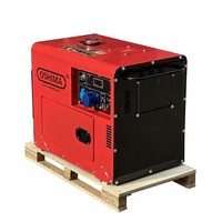 Générateur Diesel Silencieux Monobloc à Refroidissement par Air 5kW 6kW, MOQ, Couleur Personnalisée, Marque Privée, Prêt pour l'E-commerce, Livraison Rapide