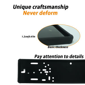 Support de <span class=keywords><strong>plaque</strong></span> d'<span class=keywords><strong>immatriculation</strong></span> discret pour l'UE avec film électronique teinté en silicone pour la protection de la vie privée, pour utilisation en salon automobile, avec couvercle de protection anti-brouillard télécommandé - Product Image 4