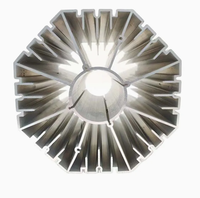 Radiateur en aluminium extrudé avec surface anodisée personnalisée, dissipateur thermique LED haute puissance, fournisseur Chine