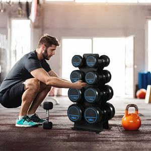 Wholesale Black Commercial Gym Equipment Dumbbell Storage 4 Tier Weight Rack <strong>Stand</strong> - Product Image 5