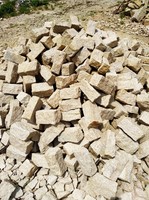 Pierres de pavage en granit jaune G682, Surface naturelle, pavage d'allée, Cubestone, livraison gratuite