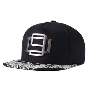 Custom Design Badge Metalen Logo Gespecialiseerd Baseball Caps En Hoeden Snapback Met Metalen Logo