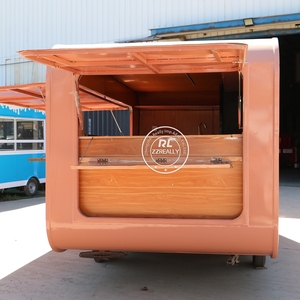 Remolque móvil Rosa Café Camión de comida rápida Personalizable Totalmente equipado Restaurante Tienda móvil para la venta - Product Image 6