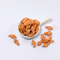 Biscuits pour chats en forme de poisson saveur saumon, friandises croustillantes sans céréales, riches en protéines, snacks pour chats à la viande, marque privée