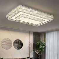 Lampe de salon 2025 nouveau plafonnier en cristal moderne Simple atmosphère lumière luxe chambre Restaurant lampe