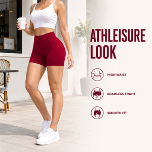 Shorts Deportivos de Cintura Alta para Mujer, Transpirables, Suaves, Elásticos, Ajustados, para Gimnasio, Uso Diario y Ropa Deportiva - Product Image 1