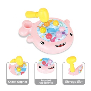 Gioco da Tavolo a Forma di Balena, Giocattolo Multifunzionale in Plastica per Bambini, <span class=keywords><strong>Puzzle</strong></span> e Gioco del Martello - Product Image 4