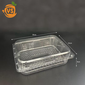 Blíster de plástico transparente OEM, caja de embalaje de alimentos para mascotas, Concha transparente reciclada para contenedores de granja, frutas, verduras, sushi - Product Image 1
