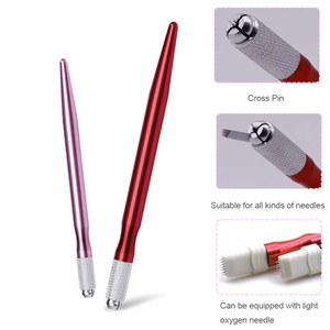 Pluma Manual de Microblading de Acero Inoxidable para Tatuaje de Cejas, para Maquillaje Permanente PMU, Uso Profesional en Estudio - Product Image 5