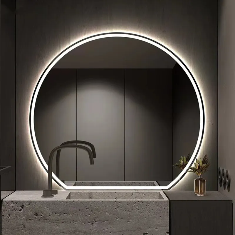 Iluminação de parede inteligente para banheiro, vidro de boa qualidade, luminária de chuveiro, decoração com luz LED para espelho de banheiro