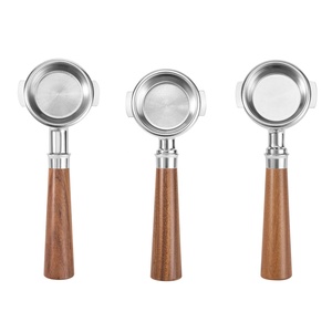 Porte-filtre à <span class=keywords><strong>café</strong></span> BANLEE 58 mm sans fond et à bec simple/double avec poignée personnalisée, compatible avec la machine à expresso E61 - Product Image 3