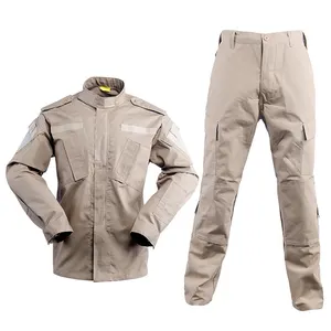 사용자 정의 무료 샘플 성인 남성 캠핑 유니폼 하이킹 재킷 특별 훈련 세트 바지