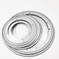 Drehbarer Drehteller Lazy Susan Rotierender Plattenspieler aus Aluminium legierung mit rundem Esstisch Glatte Dreh platte Hardware 9''