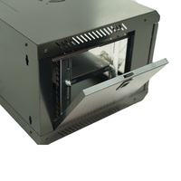 Armoire serveur murale robuste en acier 6U 19 pouces, rack réseau fiable pour salle informatique