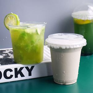Gobelets jetables transparents en PET à paroi simple, écologiques et personnalisables pour boissons froides, faible MOQ, vente en gros avec autocollants personnalisés - Product Image 4