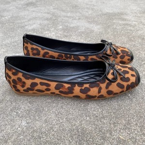 Leopard Print Women's <strong>Ballet</strong> <strong>Suede</strong> Upper Light Breathable <strong>Flats</strong> Ladies Soft Sole <strong>Flat</strong> Shoes - Product Image 5