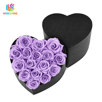 Vase en travertin Stone Terre pour bouquet de roses préservées, écologique, couleur et taille personnalisables, cadeaux de mariage, fleurs éternelles immortelles