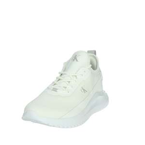 Calvin Klein Jeans Uomo Sneakers YM0YM01203 Scarpe sportive alla moda in tela bianca traspirante con lacci - Product Image 6