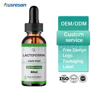 Ausreson Gouttes liquides de lactoferrine bovine de qualité alimentaire Prix Matière première organique Supplément nutritionnel Gouttes de lactoferrine bovine - Product Image 2