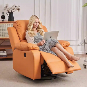 आधुनिक नए आगमन को रीक्लाइनिंग सिंगल सोफा ओडम/ओम लिविंग रूम फर्नीचर चमड़े इलेक्ट्रिक रिक्लेयर सोफा - Product Image 1