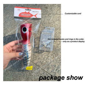 Esca in Legno WD105 Fatta a Mano, Esca Galleggiante 120g 19cm, Esca Artificiale per Pesca in Superficie - Product Image 6