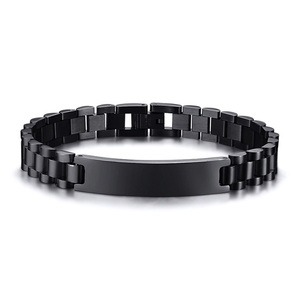 Nom personnalisé vélo chaîne en acier inoxydable <span class=keywords><strong>Bracelet</strong></span> bricolage personnalisé gravure mal oeil bleu nom noir hommes <span class=keywords><strong>Bracelet</strong></span> - Product Image 6