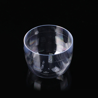 Gobelet en plastique de 4oz avec couvercle jetable en forme d'œuf PS PET logo de décoration de mariage imprimé pour dessert mousse tiramisu jelly cake tool