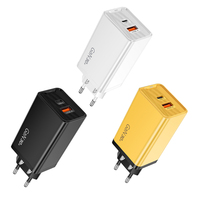 65W GaN USB-C Wandladegerät PD Schnellladung 3/2 Anschlüsse 2/1 USB-C 1 USB-A EU-Stecker Adapter für Handy Tablet Laptop
