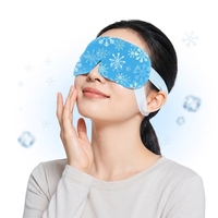Masque oculaire rafraîchissant instantané en coton pour hydrater et soulager la fatigue oculaire des utilisateurs d'écrans, utilisation nocturne, élastique personnalisé