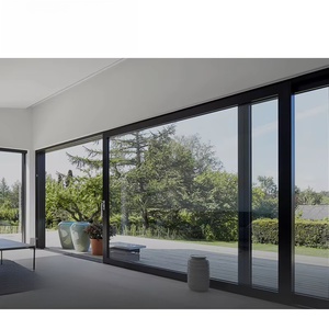 Puerta Corredera con Aislamiento Térmico y Marco de Aluminio Aeroespacial de 1.8mm, Puerta Corredera con Doble Acristalamiento de 5mm para Proyectos de Villas con Ahorro Energético - Product Image 1