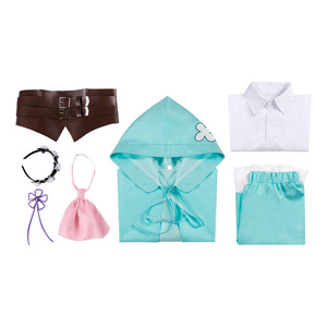 Conjunto de Disfraz de Cosplay de Emilia de Re:Zero, Traje de Anime para Actuación, Vestido de Sirvienta Rosa y Azul - Product Image 4