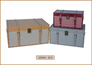 Cổ hình chữ nhật lưu trữ bằng gỗ thân cây Organizer <span class=keywords><strong>Box</strong></span> với PU vành đai da trang trí lưu trữ nhà - Product Image 6