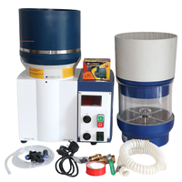 Machine de polissage de bijoux en or et argent de bureau 3-en-1 écologique petit moteur de polissage centrifuge magnétique de meulage sec/humide