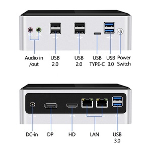 HelorPC Gaming Mini PC <strong>Computer</strong> In-tel Co-re <strong>I3</strong> 7020U Micro Pc Win10 Minipc 2Lan DP HD 4USB2.0 4USB3.0 Gamer <strong>Desktop</strong> <strong>Computer</strong> - Product Image 4