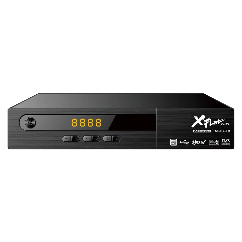 XFLAT PLUS TG-PLUS9 सैटेलाइट रिसीवर HD वीडियो डिकोडर कॉम्बो DVB-S2 हॉट अफ्रीका