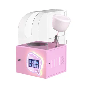 Small Industrial Portable Robot Cotton Candy Vending Machine