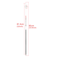 Flèches en carbone pur XT 2" Vanes, Spine 300/350/400/500/600/700/800, diamètre extérieur 7,4 mm, pour arc classique et arc à poulies