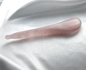 प्राकृतिक चीन पारंपरिक चेहरे गुआ शा उपकरण चम्मच के आकार गुलाब क्वार्ट्ज स्पा एक्यूपंक्चर Scraping मालिश स्वास्थ्य देखभाल के लिए हीलिंग - Product Image 6